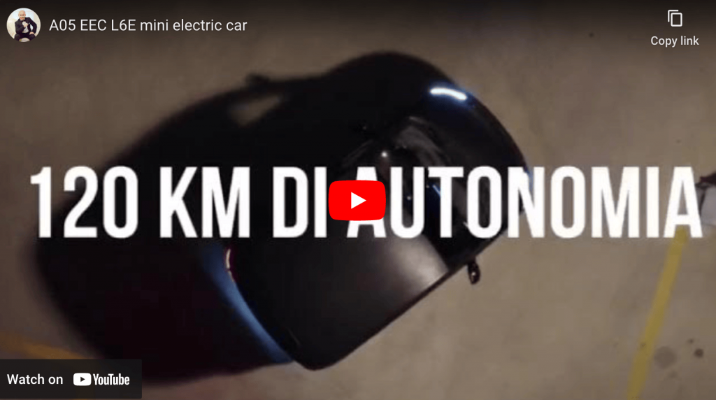 A05 EEC L6E mini electric car